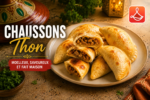 Chaussons au thon et fromage dorés au four