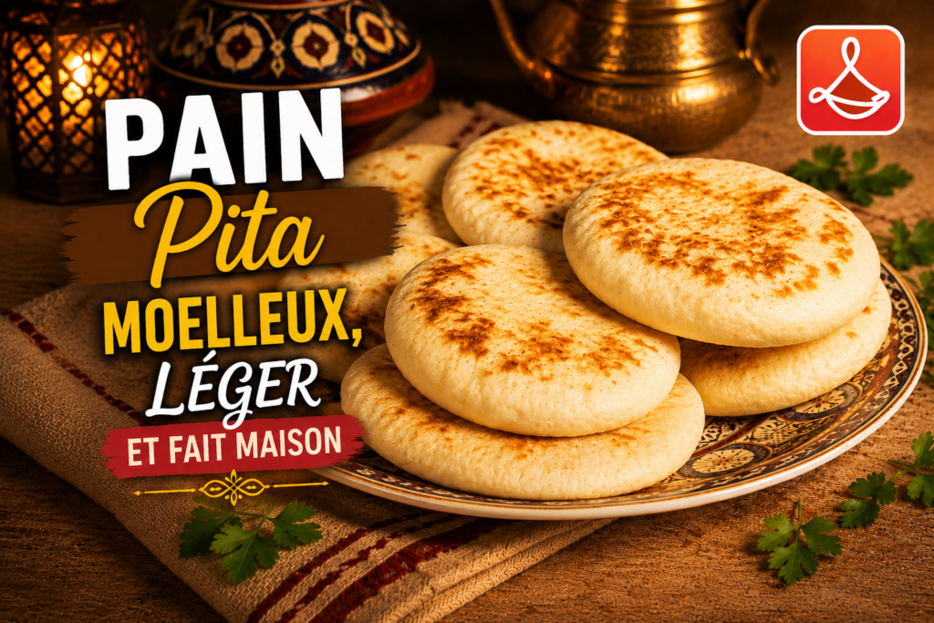 Pain pita maison moelleux et léger