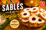 Biscuits sablés maison garnis de confiture de fraise