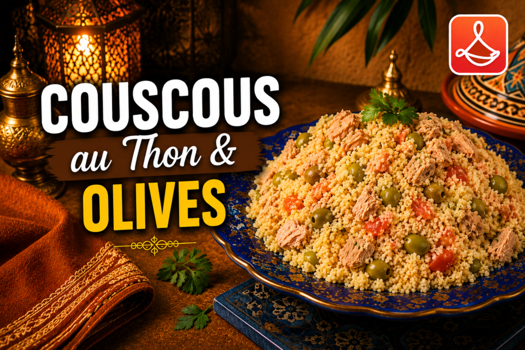 Couscous au thon et olives – Recette facile et rapide