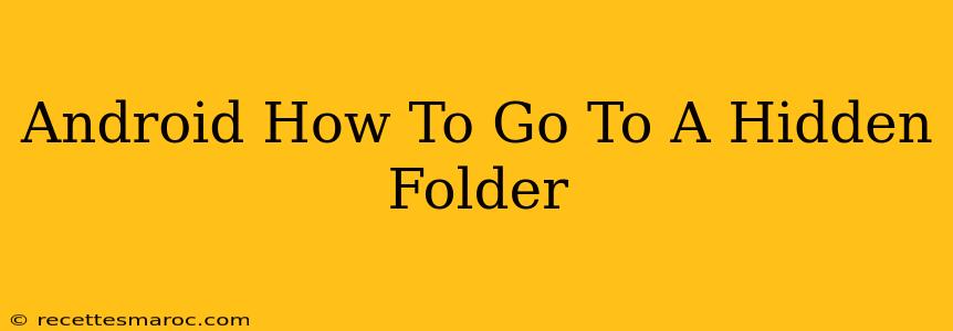 Android How To Go To A Hidden Folder