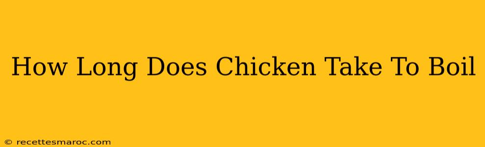 How Long Does Chicken Take To Boil