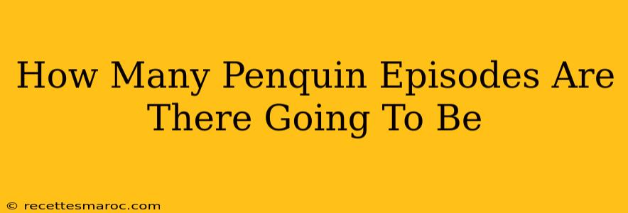 How Many Penquin Episodes Are There Going To Be