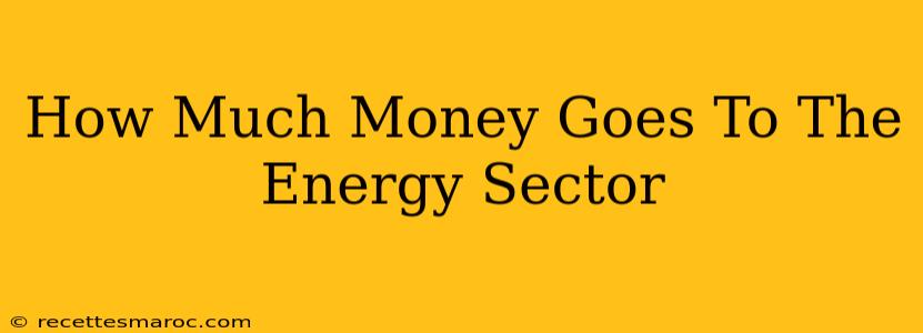 How Much Money Goes To The Energy Sector