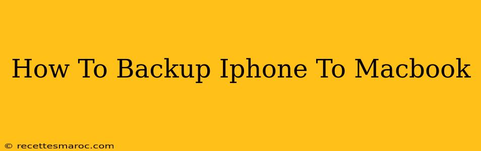 How To Backup Iphone To Macbook