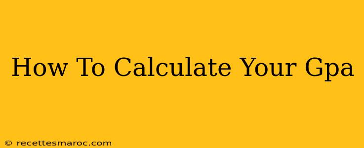 How To Calculate Your Gpa