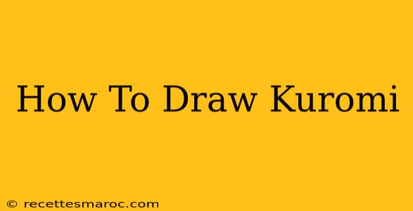 How To Draw Kuromi