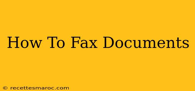 How To Fax Documents