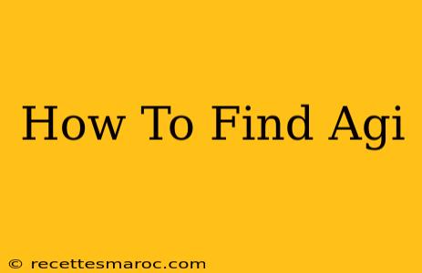 How To Find Agi