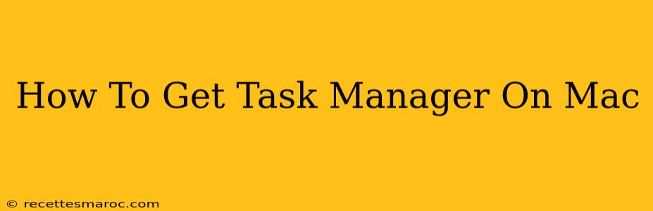 How To Get Task Manager On Mac