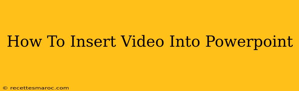 How To Insert Video Into Powerpoint