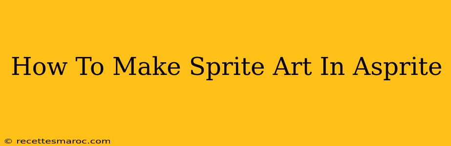 How To Make Sprite Art In Asprite