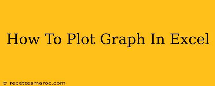 How To Plot Graph In Excel