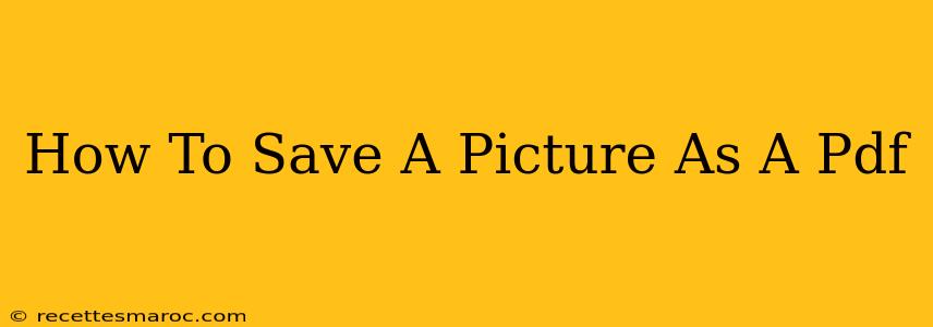 How To Save A Picture As A Pdf