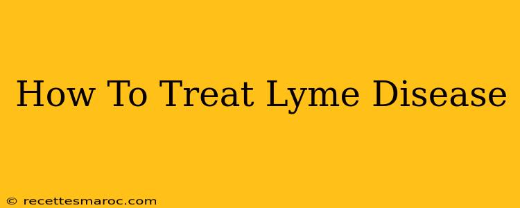 How To Treat Lyme Disease