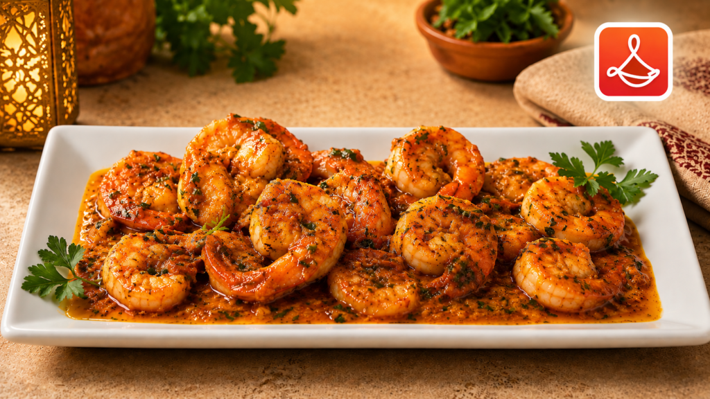 Crevettes sautées à l’ail et beurre maison