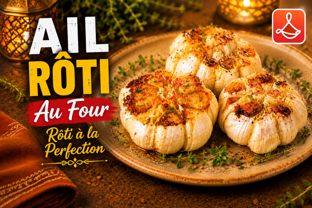 Ail rôti au four maison